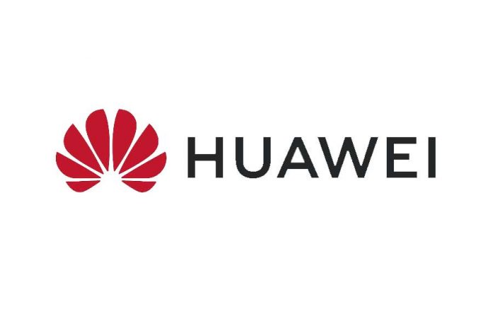 Logo Huawei sobre fondo blanco