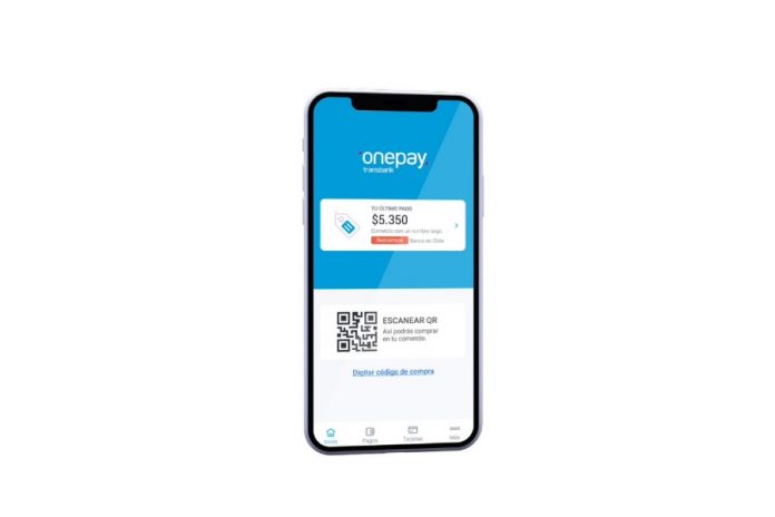 Celular con aplicación onepay