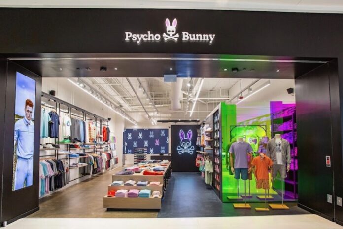 Fachada de una tienda de Psycho Bunny