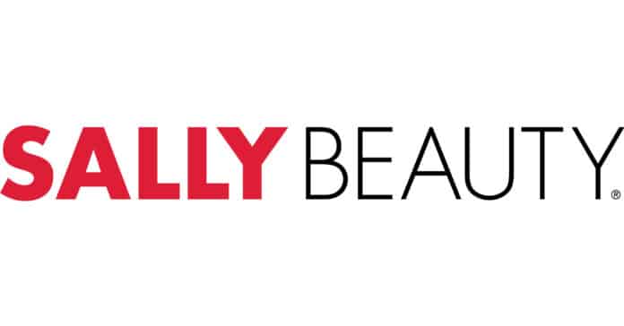 Logo de Sally Beauty sobre fondo blanco