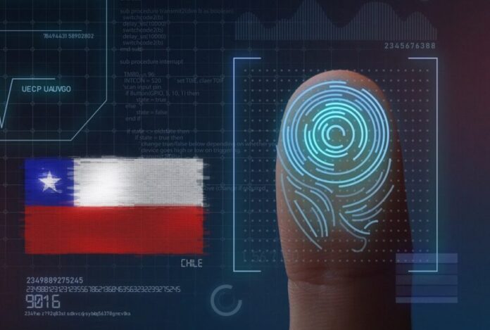 Finger Print Biometric Scanning Identification System. Chile Nationality
