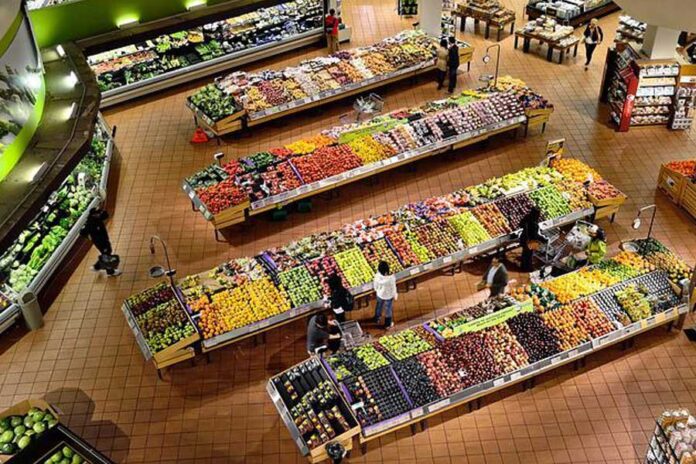 supermercado vista desde arriba