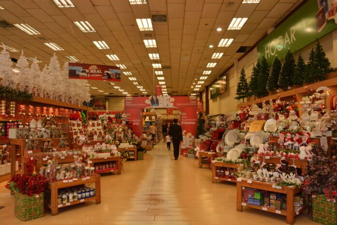 supermercado en navidad